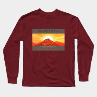 The sun setting behind and casting a warm Long Sleeve T-Shirt